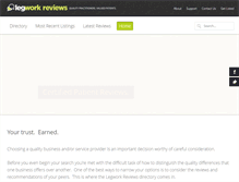 Tablet Screenshot of legworkreviews.com